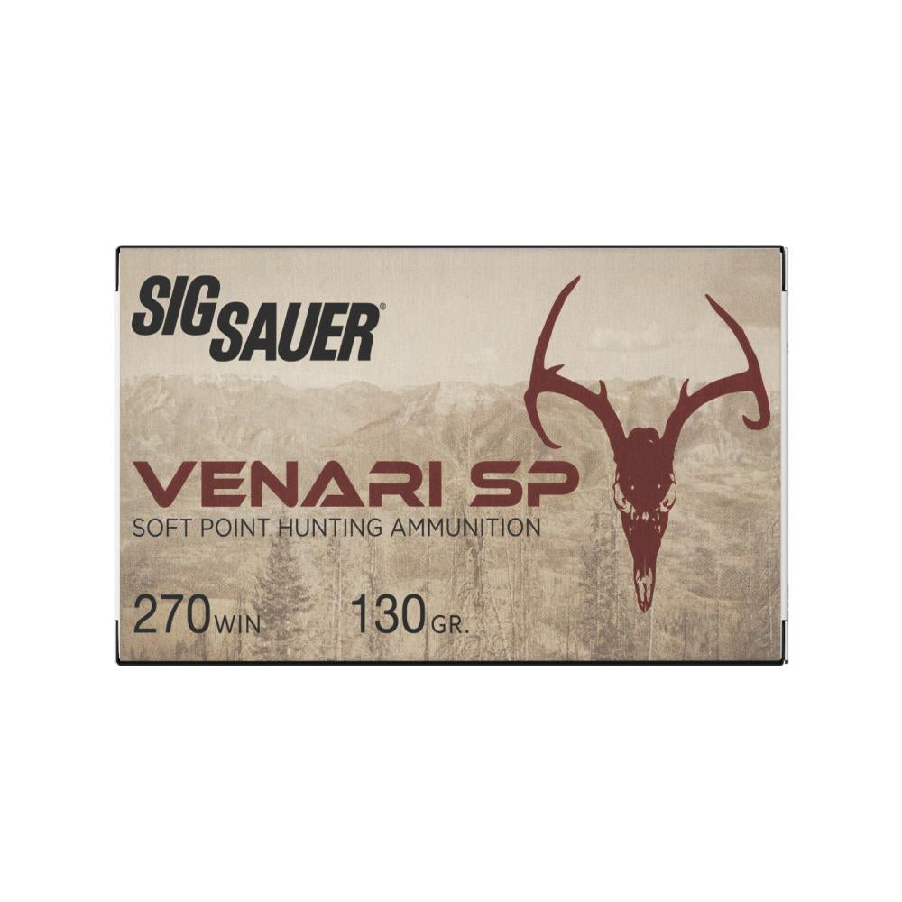Sig AMMO 270 WIN 130GR VENARI SOFT POINT BOX/20