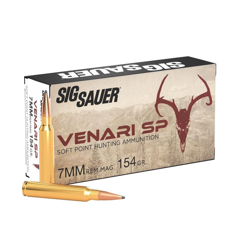 Sig AMMO 7MM REM MAG 154GR VENARI SOFT POINT BOX/20