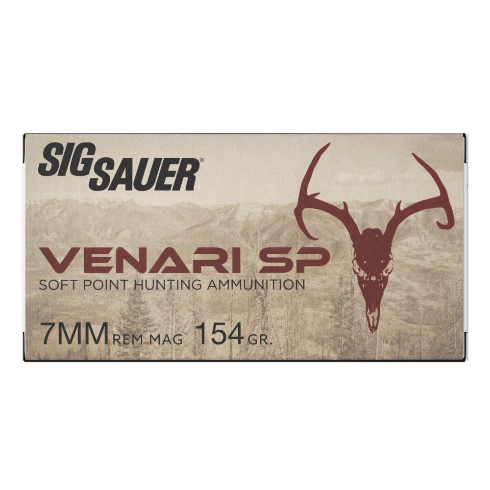 Sig AMMO 7MM REM MAG 154GR VENARI SOFT POINT BOX/20