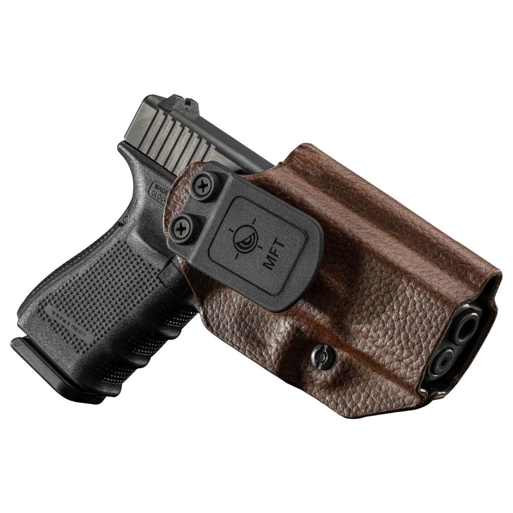MFT Glock 19/23/44 Leather Hybrid IWB/OWB - Brown