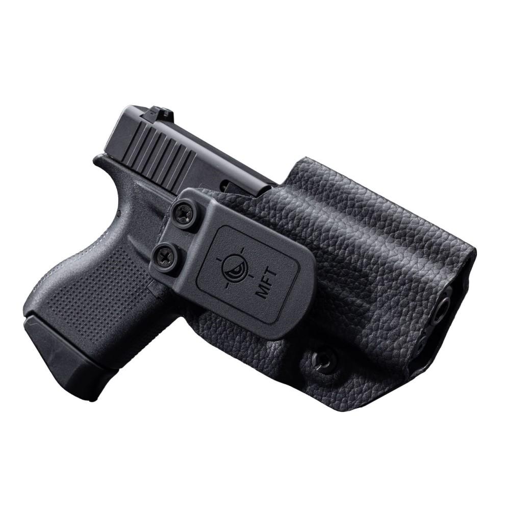 MFT Glock 43/43X Leather Hybrid IWB/OWB - Black