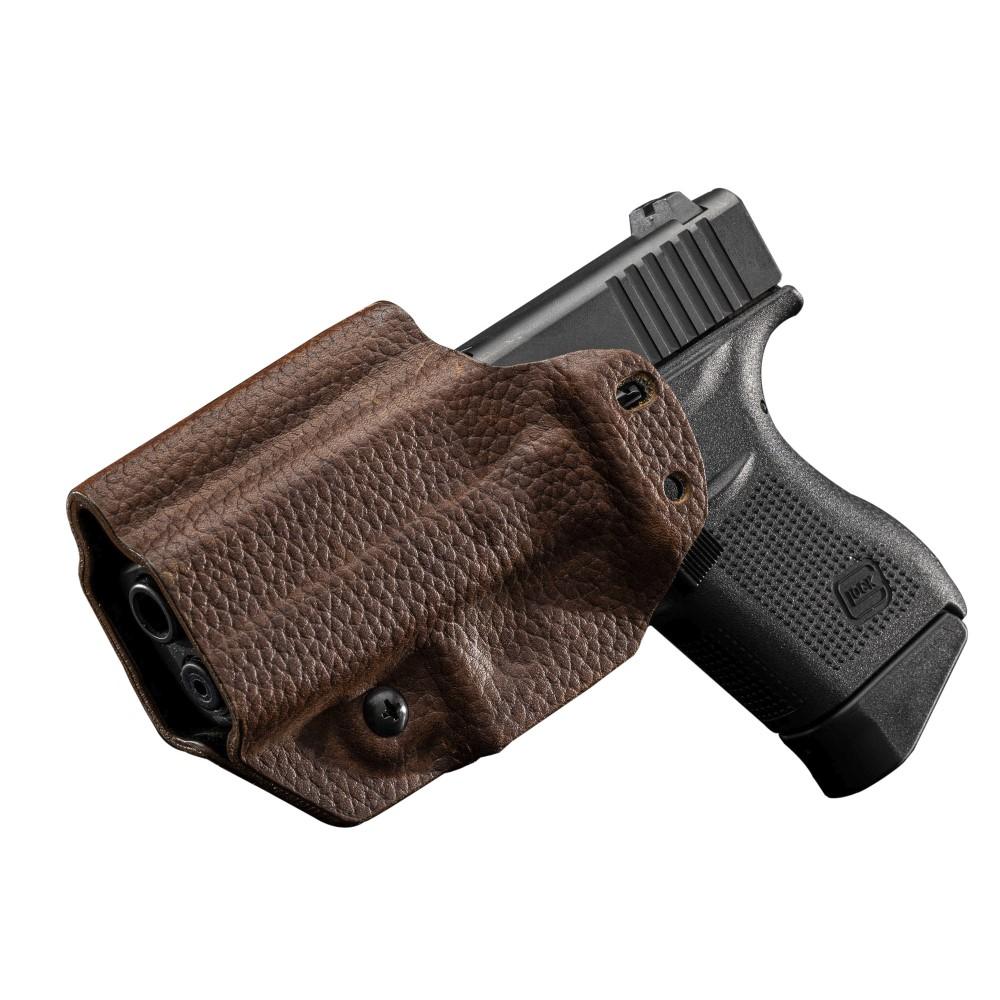 MFT Glock 43/43X Leather Hybrid IWB/OWB - Brown