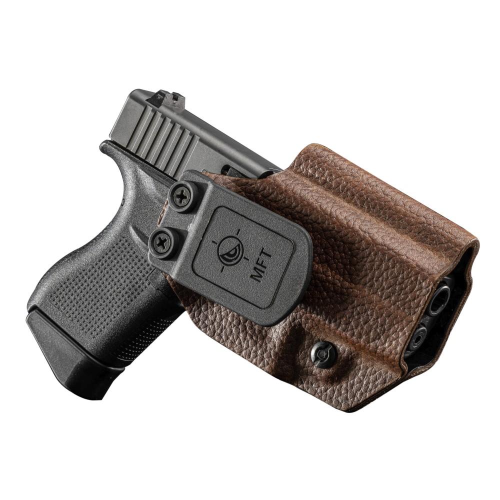 MFT Glock 43/43X Leather Hybrid IWB/OWB - Brown
