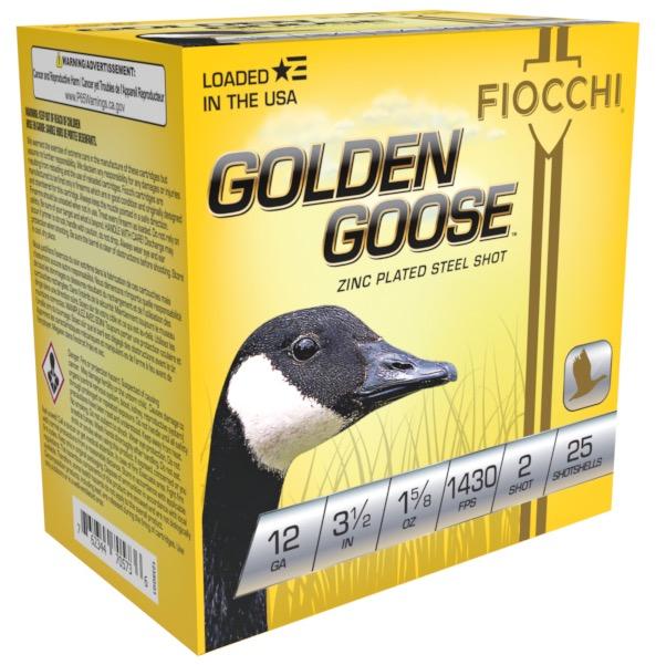 Fiocchi GOLDEN GOOSE 12GA 3 1/2 #2 1430 fps 25 Rds