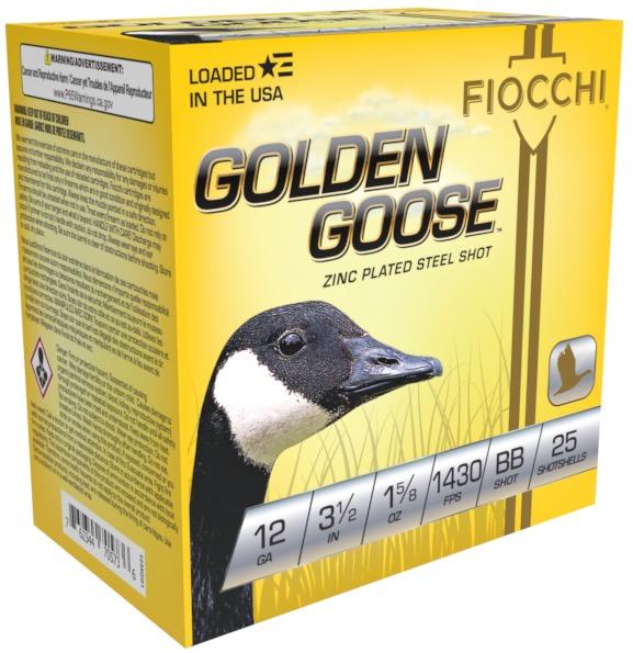 Fiocchi GOLDEN GOOSE 12GA 3 1/2 #BB 1430 fps 25 Rds