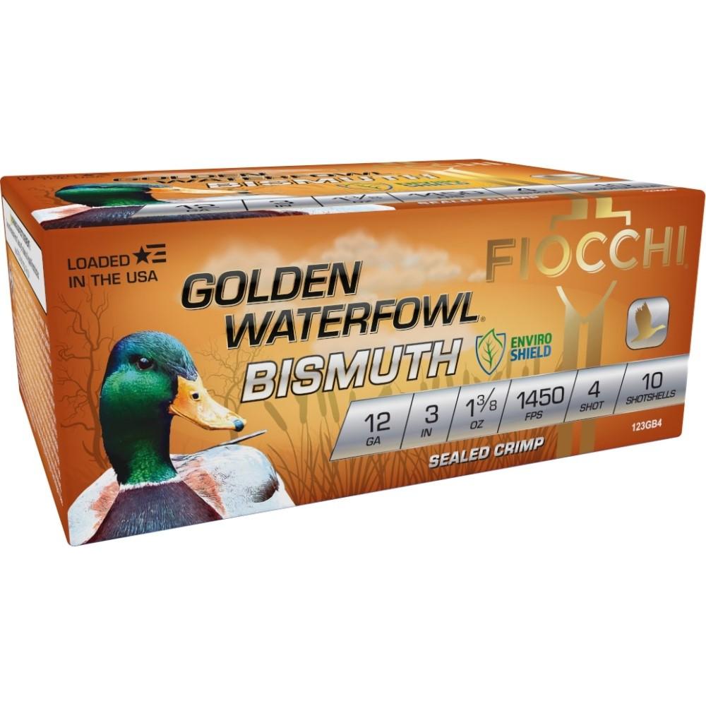 GOLDEN WATERFOWL BISMUTH 12ga 3 1 3/8oz #4 10RD/Box 1,450 fps