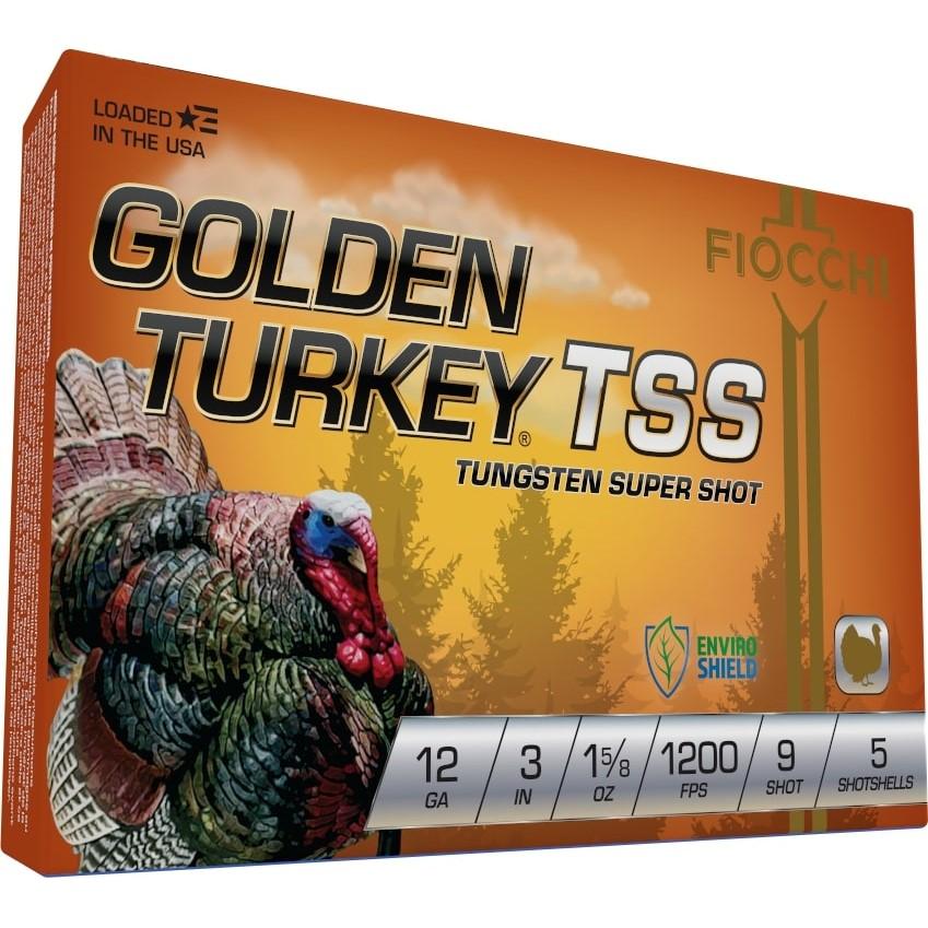 GOLDEN TURKEY TUNGSTEN TSS 12ga 3 1 5/8oz #9 5/RD Box 1200 fps