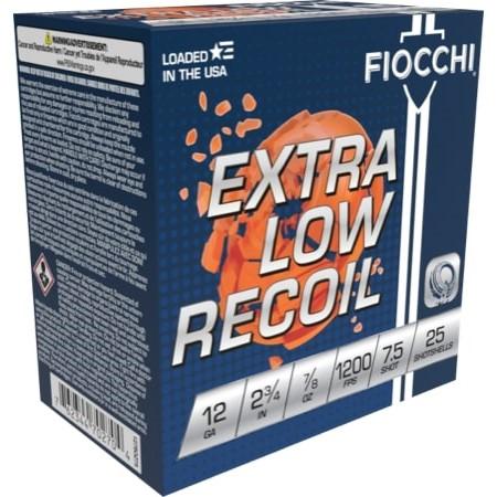 Fiocchi 12GA 2 3/4 7/8oz #7.5 Low Recoil Trainer 25RD