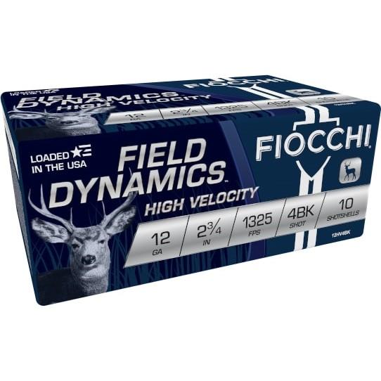 FIOCCHI 12GA 2-3/4 NP #4 BUCK 27-PELL.10