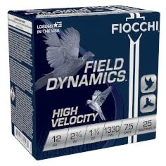 FIOCCHI 12GA HV 2-3/4 1-1/4OZ #7.5 1330FPS 25RD