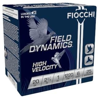 FIOCCHI 20GA HEAVY 2-3/4 1OZ #6 1220 FPS
