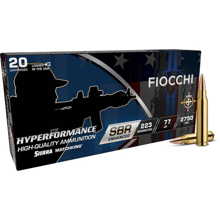 Fiocchi Hyperformance SBR Enhanced 223 Rem. HPBT 2750 FPS 20 Rounds Ammo