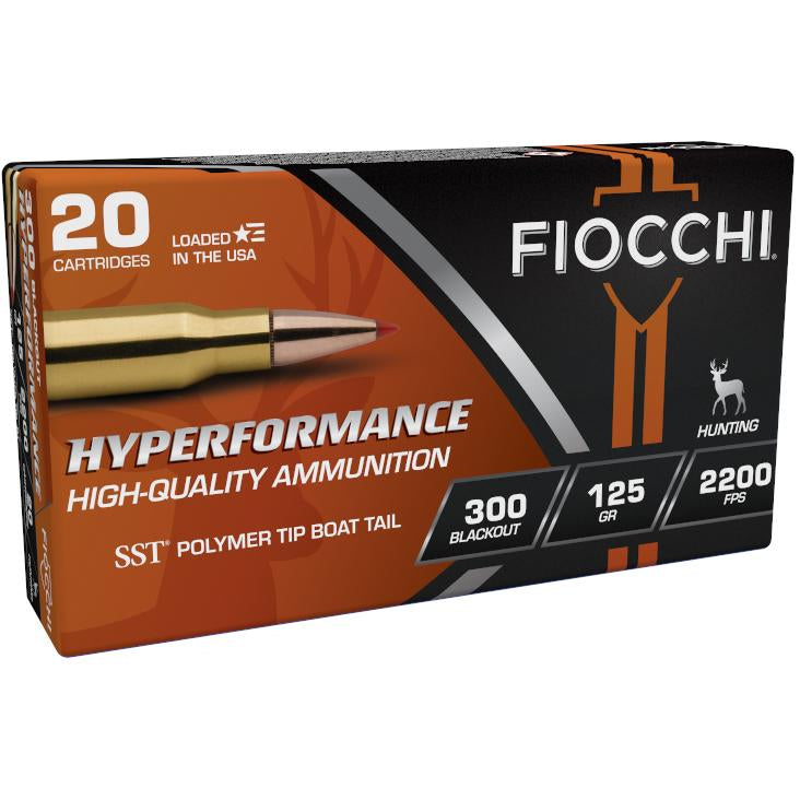 Fiocchi Hyperformance Hunt 300 Blackout 125gr SST 25/RD Box