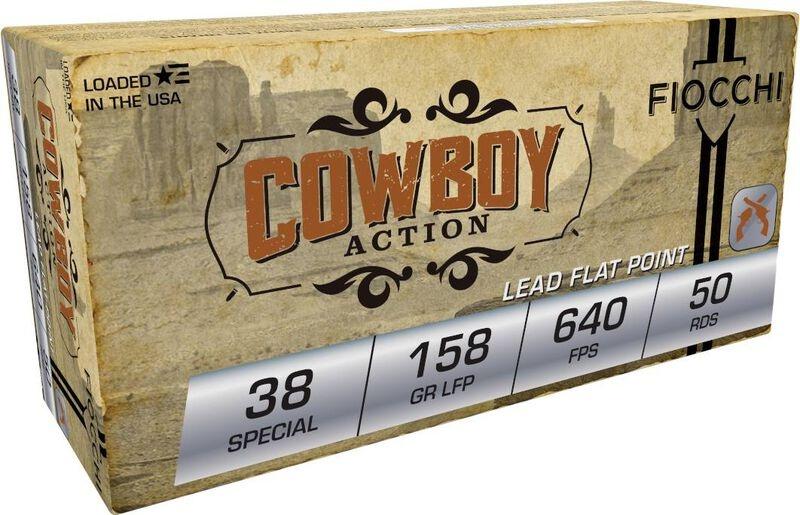 FIOCCHI 38 SPECIAL COWBOY ACTION 158 GR LFP 640 FPS 50/RD