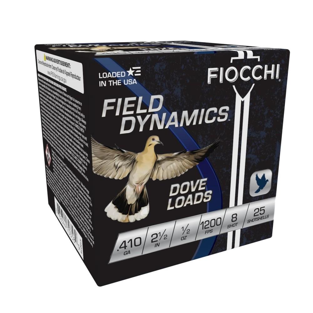 FIOCCHI 410GA DOVE & QUAIL 2.5 1/2 OZ #8 1200FPS 25RD
