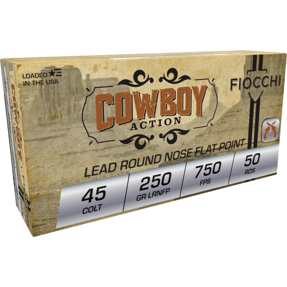 FIOCCHI Cowboy Action .45 LC 250 gr Lead RNFP 50 RD