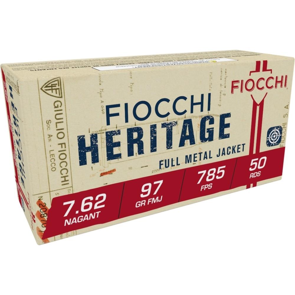 FIOCCHI 7.62 NAGANT REVOLVER 97GR 50RD