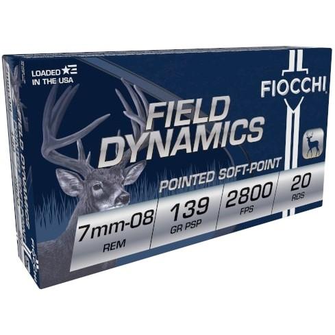 FIOCCHI 7MM-08 139gr PSP 2,800 FPS 20 RD
