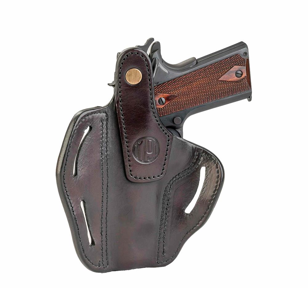 Thumb Break Belt Holster Size 1 C&L Signature Brown RH