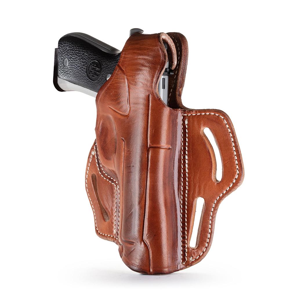 BHX Thumb Break Belt Holster Classic Brown RH size 4