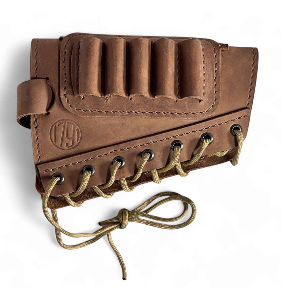 1791 HUNT Butt Cuff Ammo Holder Magnum Brown Right Hand