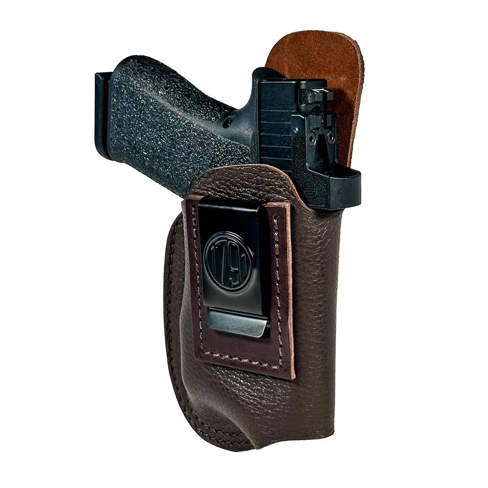 Optic Ready Light Bearing Fair Chase Deer Skin IWB Holster Size 3 Brown RH