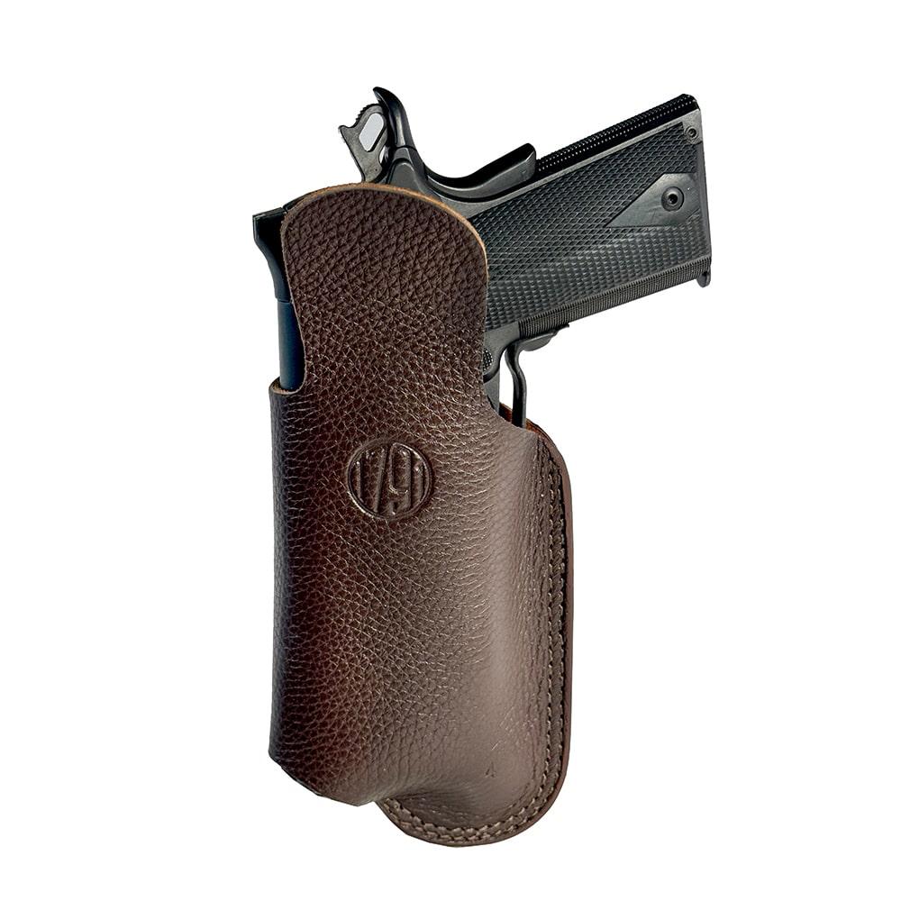 Optic Ready Light Bearing Fair Chase Deer Skin IWB Holster Size 4 Brown RH