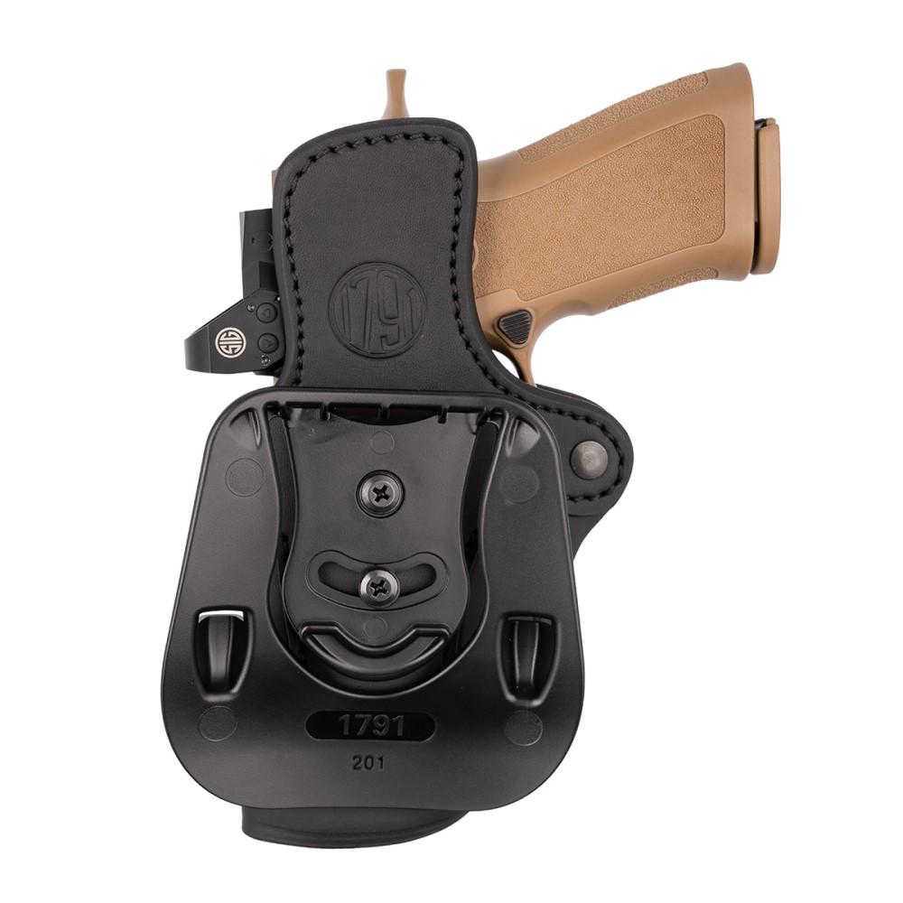 1791 Optic Ready OWB Paddle Holster Size 2.4 Stealth Black RH