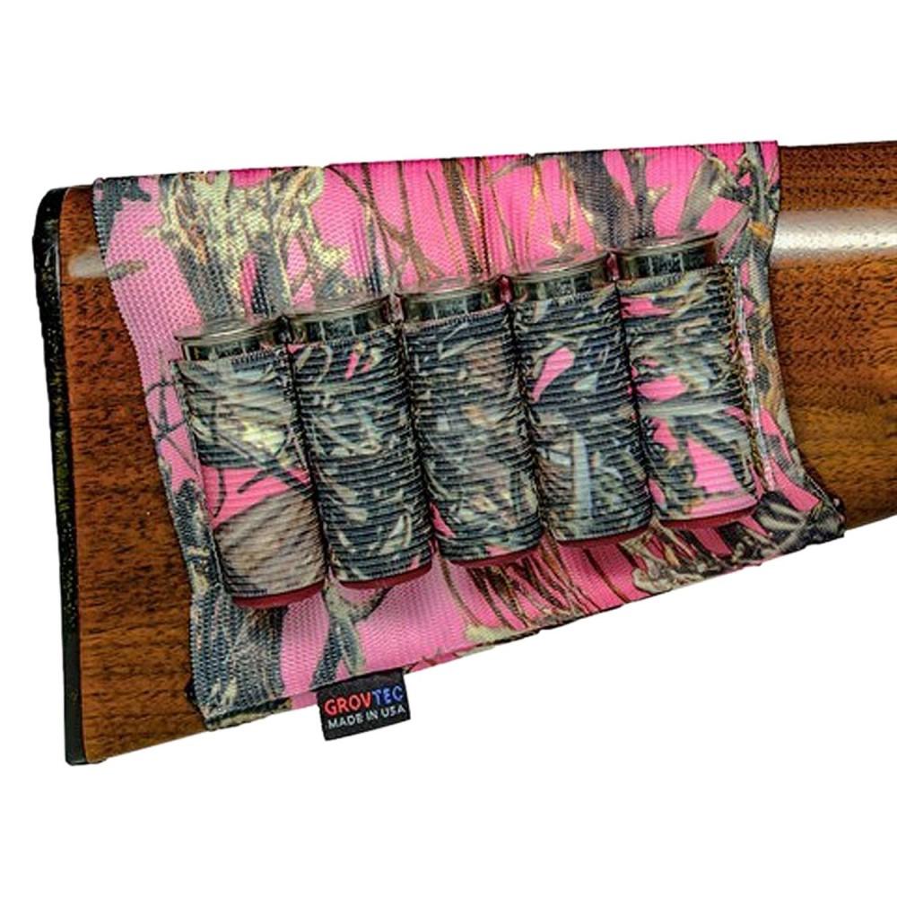 Buttstock Cartridge Shell Holder Shotgun Open Style True Timber Pink