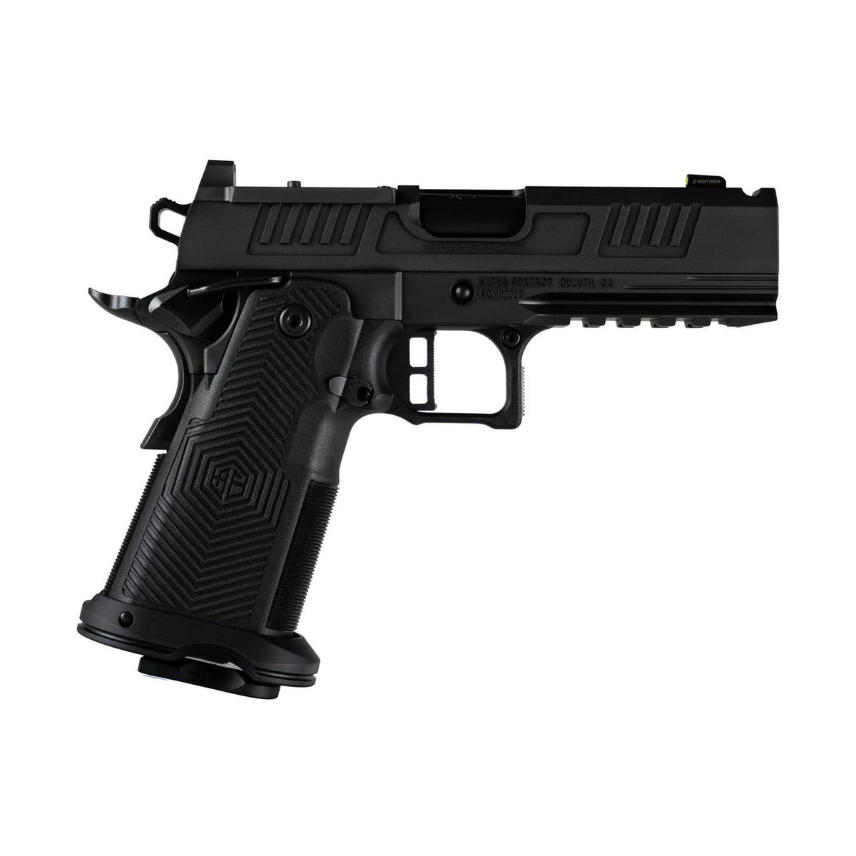 AF1911-ROMULUS  9MM 4.25IN MOS BULL RAMPED PORTED  DLC BLK 20RD/17RD