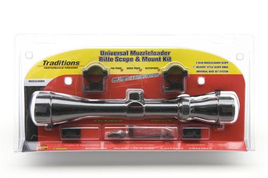 Traditions Scope 3-9x40 Matte Scope Medium Rings/Two-Piece Base