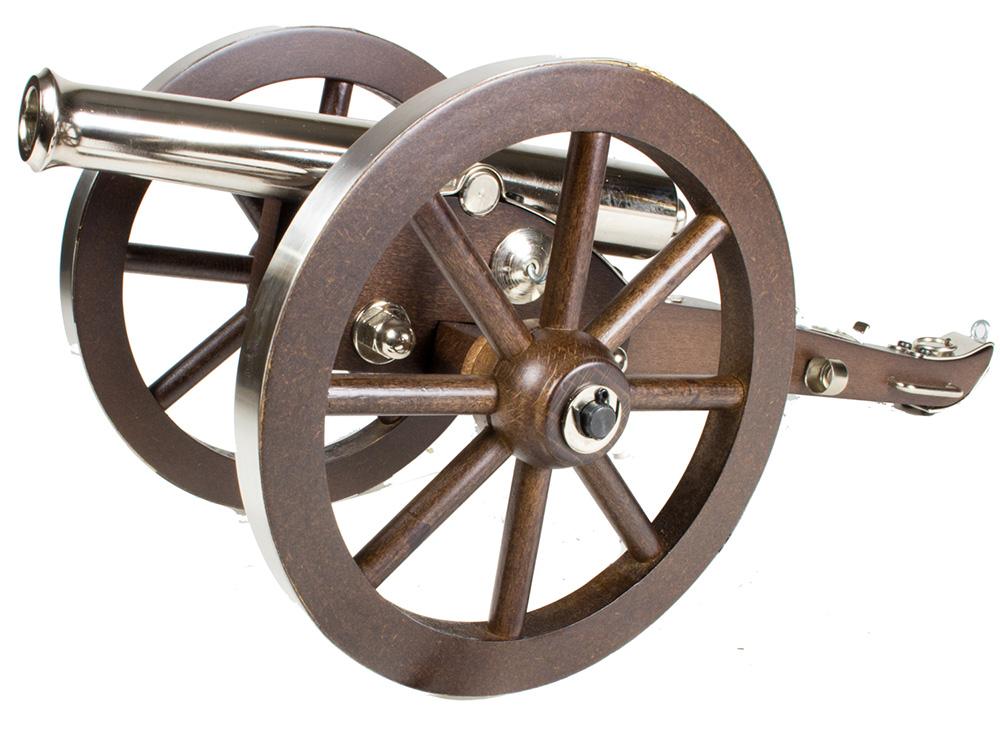 Traditions Mini Napoleon III-Nickel Cannon 6In wheel 50 Cal 7.25In Bbl
