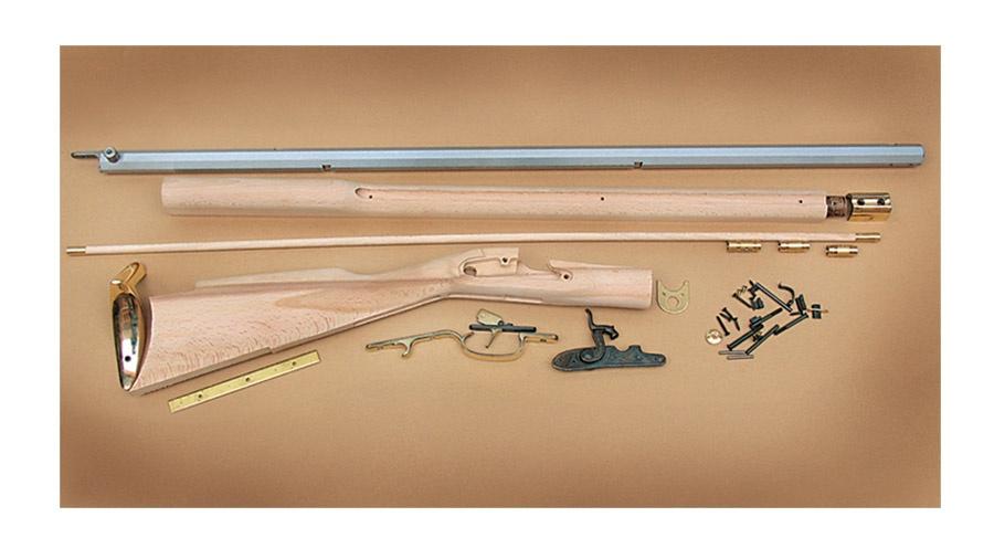 Traditions Kentucky Rifle Kit Raw Hardwood .50Cal 33.5Inch White Barrel