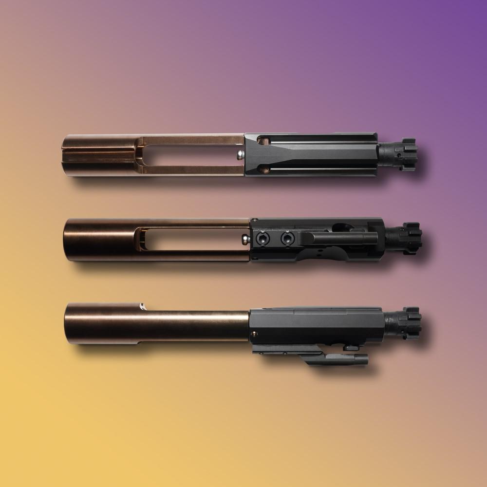 Q AR-15  TWO PIECE BCG  STAINLESS STEEL  BLACK NITRIDE  SCAR-CUT