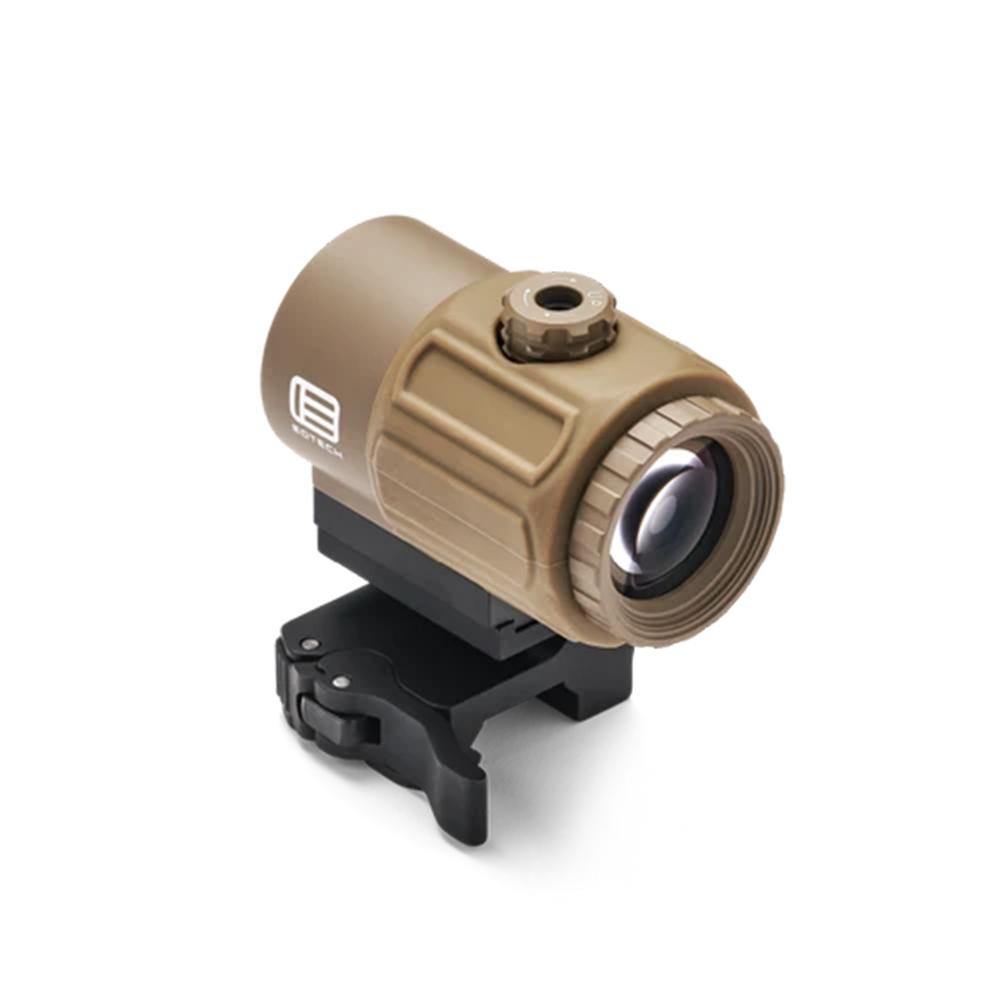 Compact 3x magnifier switch-to-side (STS) mount - TAN/FDE