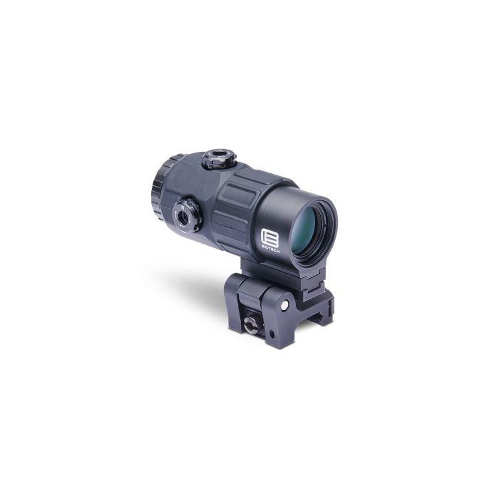 5 power magnifier with quick disconnect, switch to side (STS) mount  BLK