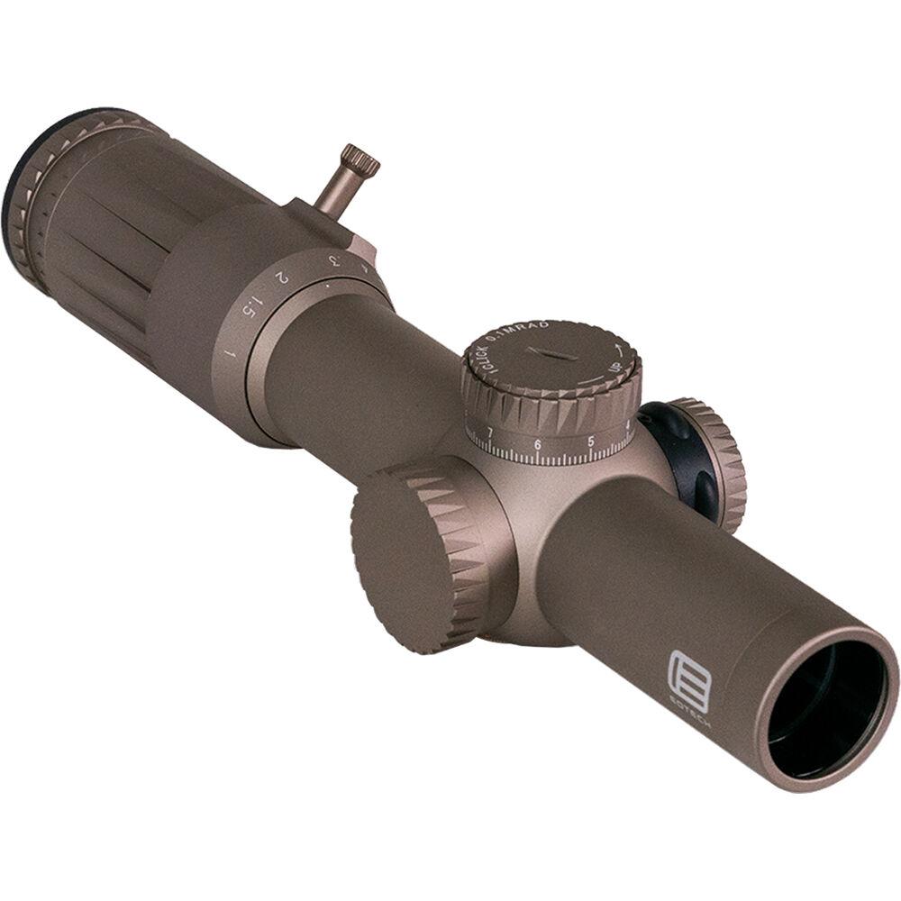 Vudu 1-10x28 FFP Riflescope - SR5 Reticle MRAD with Daylight Dot TAN/FDE
