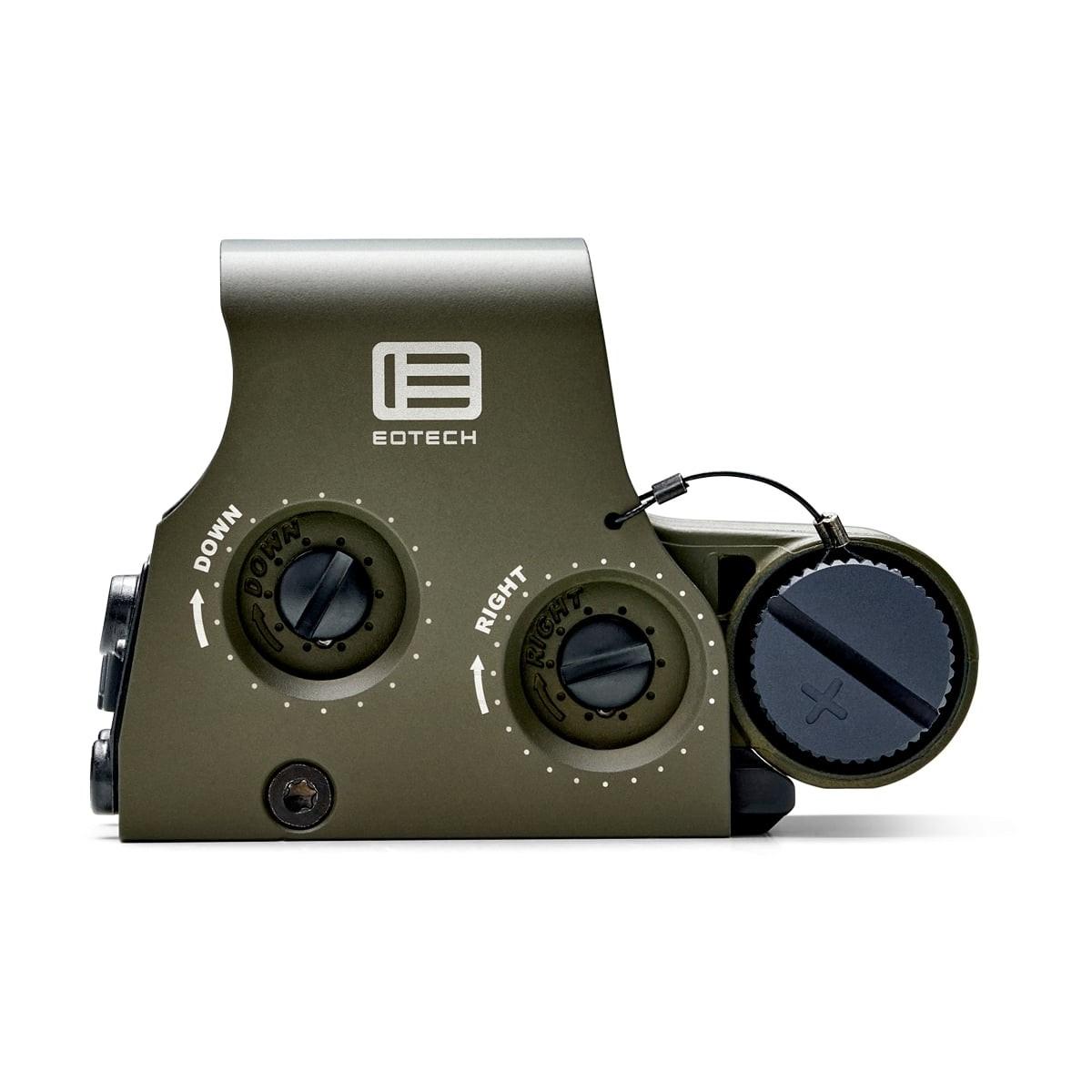 Single CR123 batteryreticle with 68 MOA ring and 1MOA dot Olive Drab Green