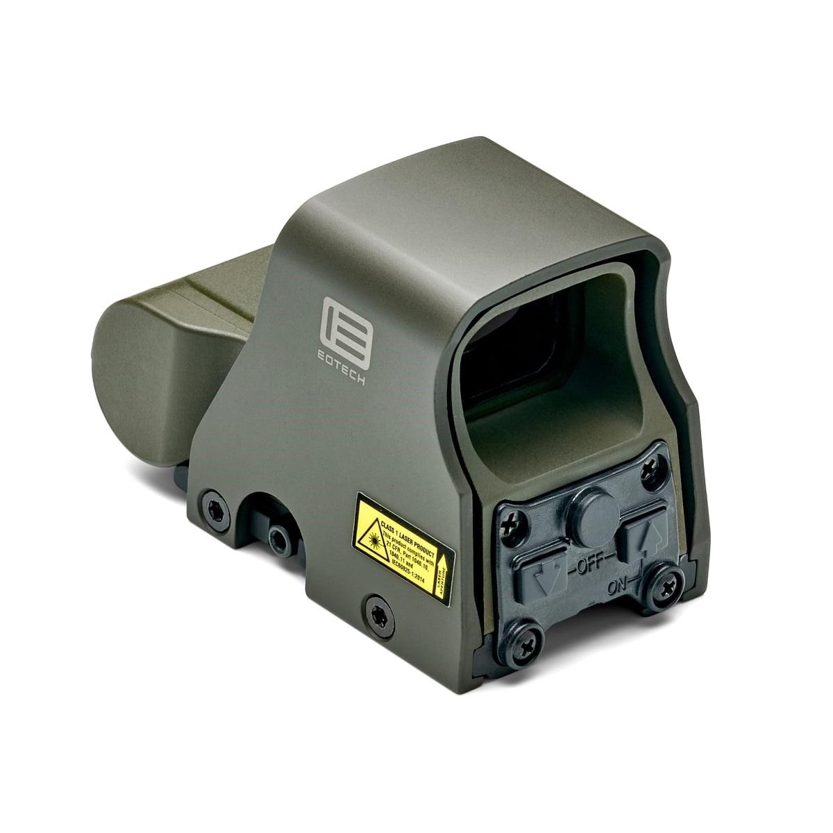 Single CR123 batteryreticle with 68 MOA ring and 1MOA dot Olive Drab Green