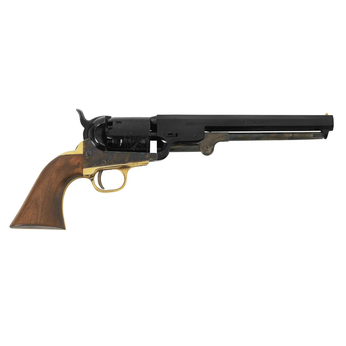 1851 NAVY .36 7 1/2IN CASE HARDENED , WOOD GRIPS
