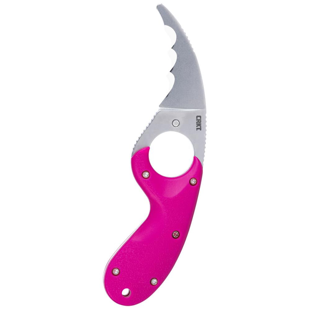 CRKT Bear Claw Pink w/Veff Serrations 2.39in Fixed