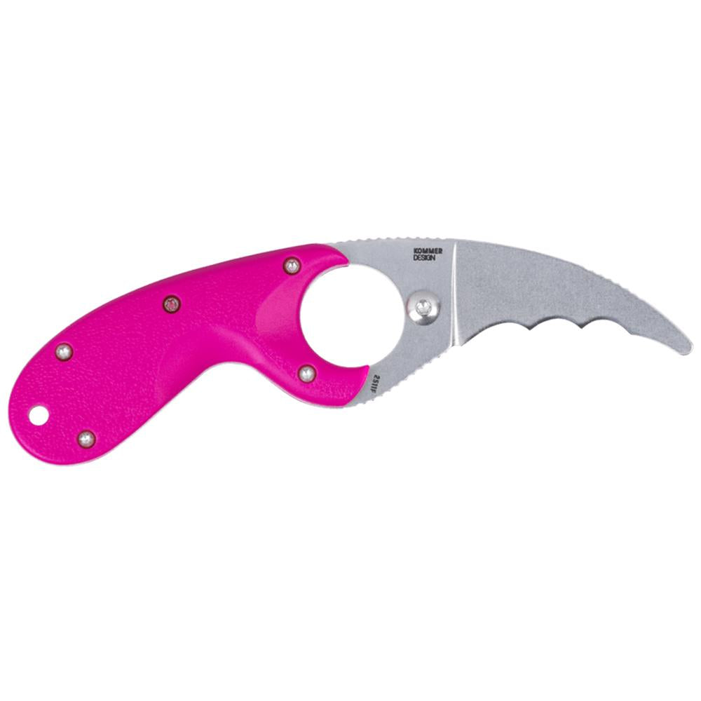 CRKT Bear Claw Pink w/Veff Serrations 2.39in Fixed
