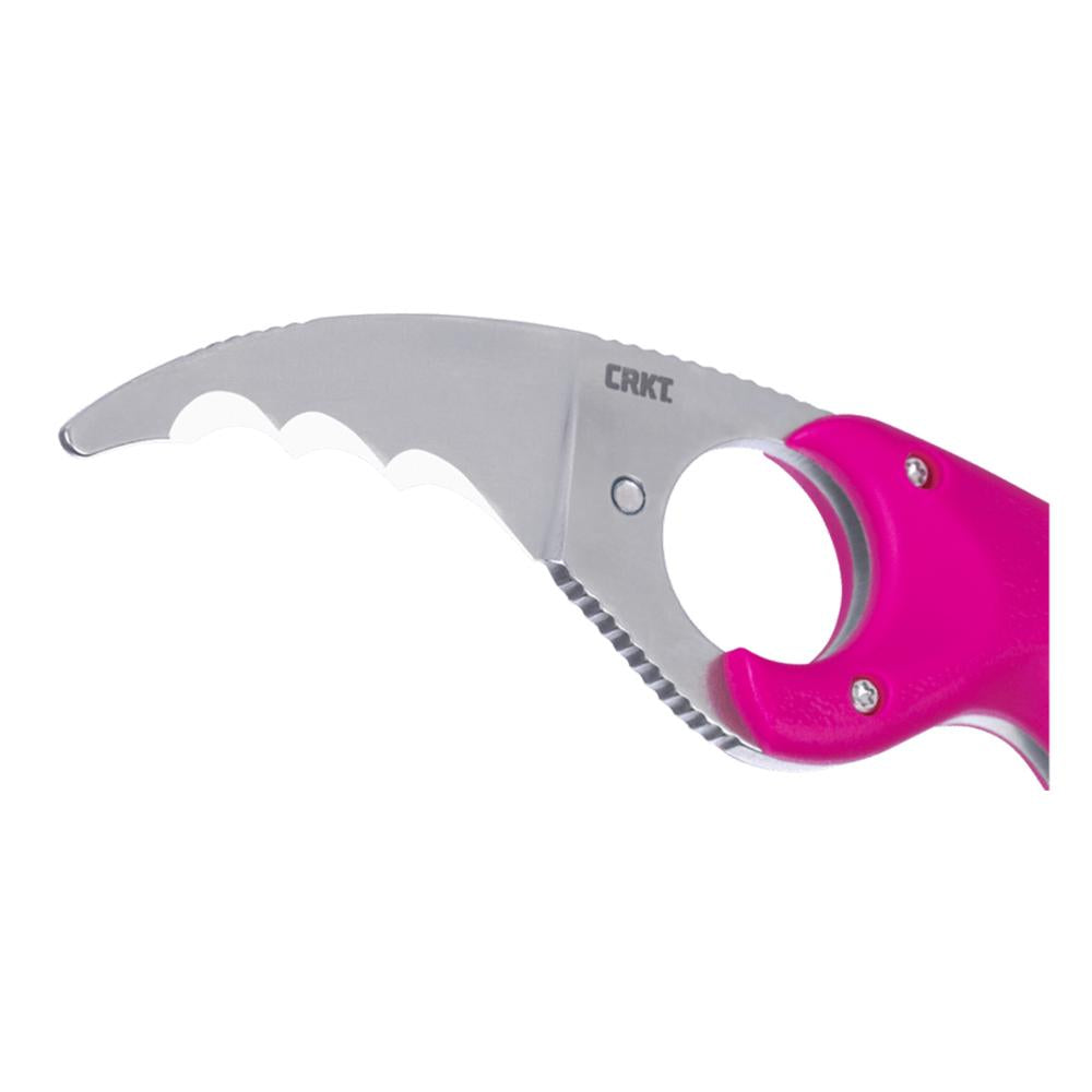 CRKT Bear Claw Pink w/Veff Serrations 2.39in Fixed