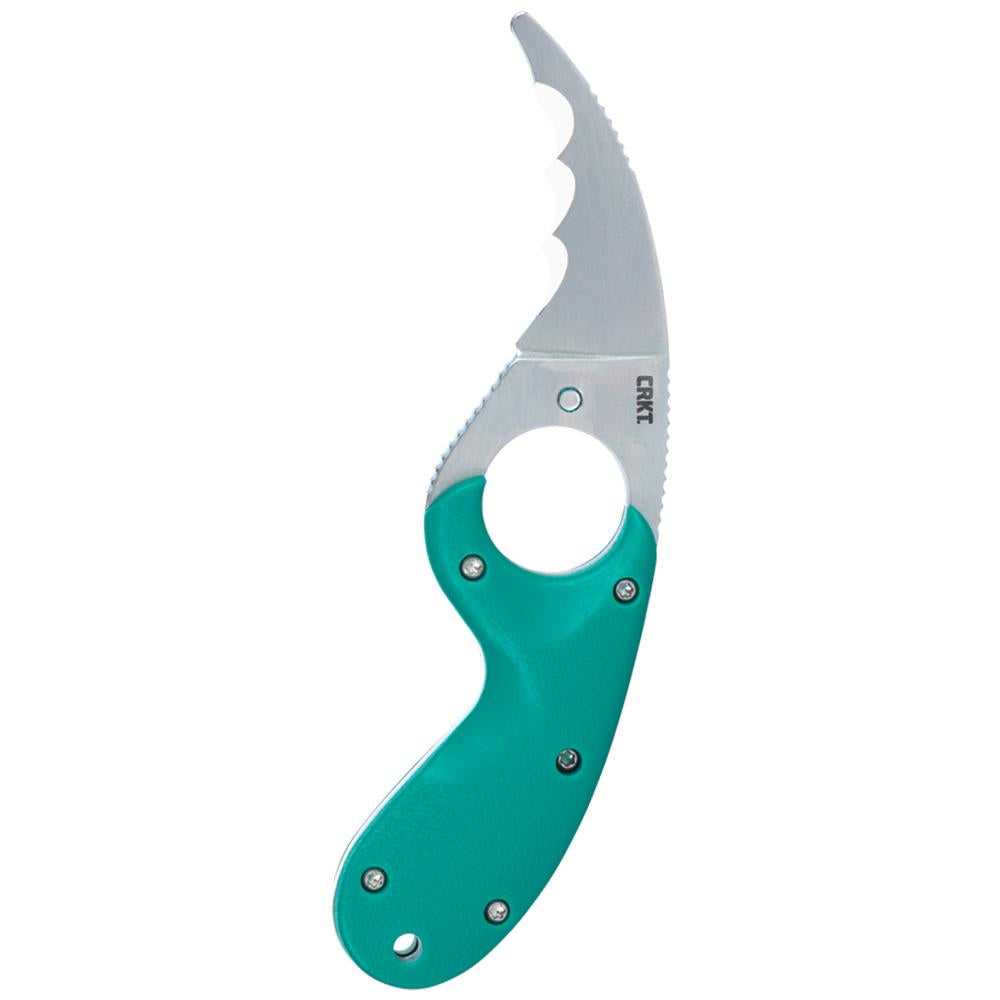 CRKT Bear Claw Green w/Veff Serrations  2.39in Fixed