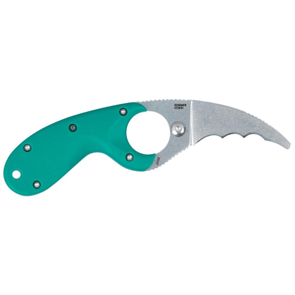 CRKT Bear Claw Green w/Veff Serrations  2.39in Fixed