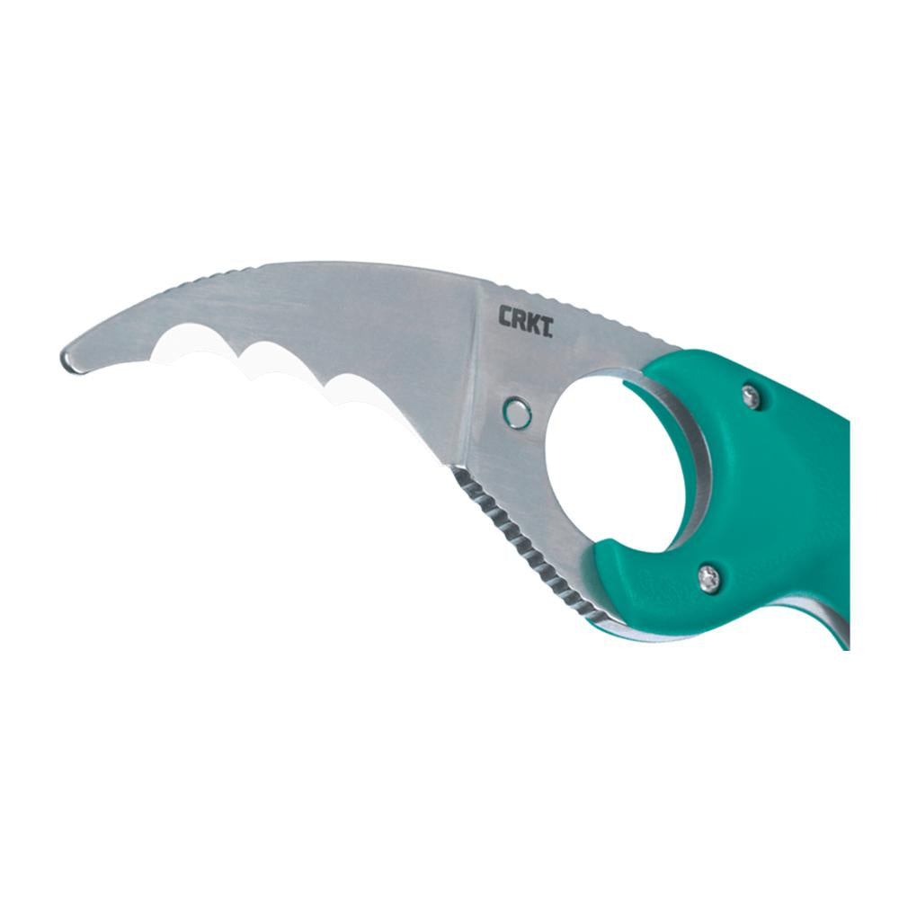 CRKT Bear Claw Green w/Veff Serrations  2.39in Fixed