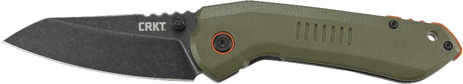 CRKT Schwarz Overland Frame Lock Knife OD Green G10 (2.99 Stonewash)