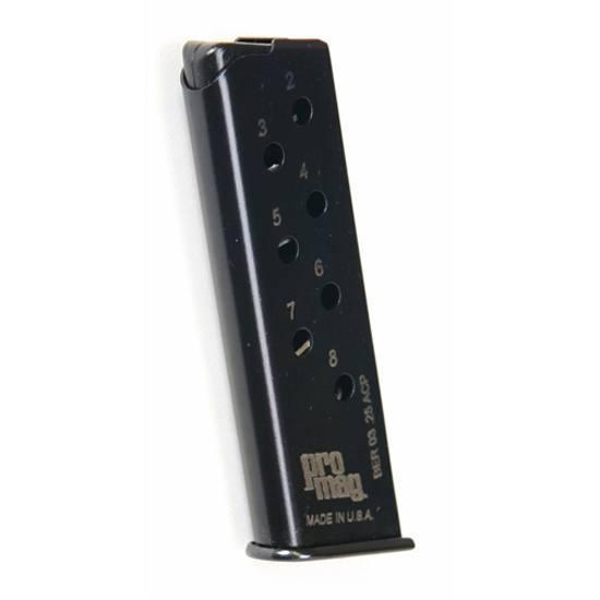 PROMAG BERETTA 950BS JETFIRE .25 ACP 8RD BLUE STEEL MAGAZINE