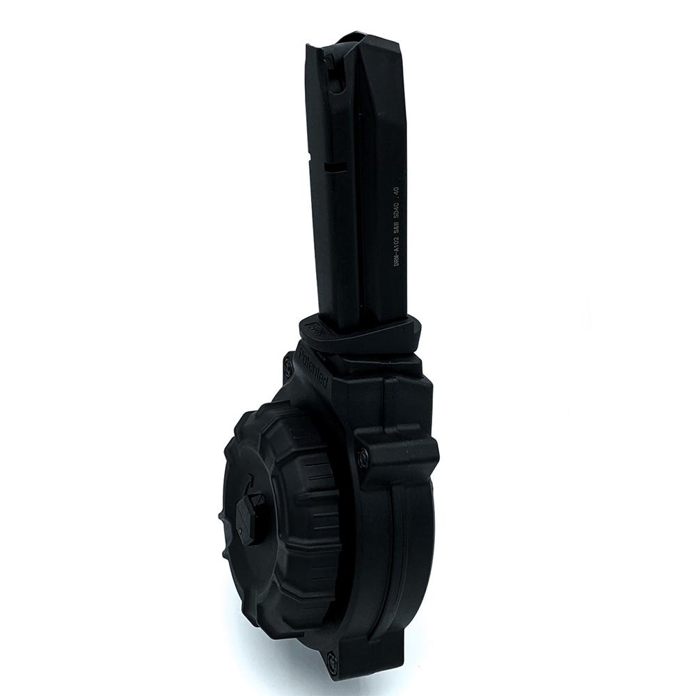 PROMAG S&W SD40 .40 S&W (50) RD DRUM BLACK POLYMER MAG