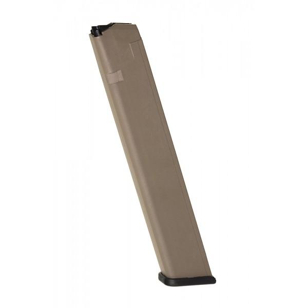 PROMAG FITS GLOCK 17/19/26 9MM 32RD FLAT DARK EARTH POLYMER MAGAZINE